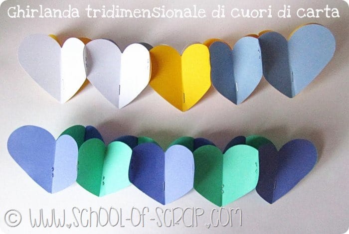 Idee video fai da te: come fare una ghirlanda di cuori di carta 3d ... Come creare festoni di carta