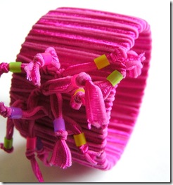 pink ribbon bangle