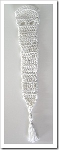 segnalibro, fantasmino bianco, a crochet