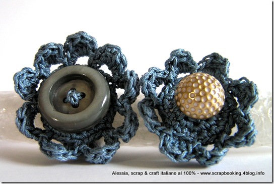 anelli a crochet, serie Flower Power