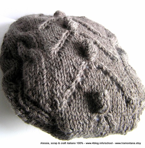 Ancora un basco ai ferri, in lana e alpaca | Alessia, scrap \u0026 craft…