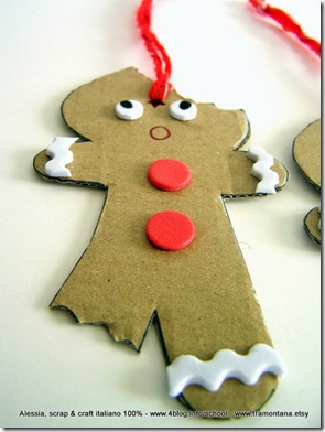 Lavoretti di Natale: gingerbread eco chic craft Christmas