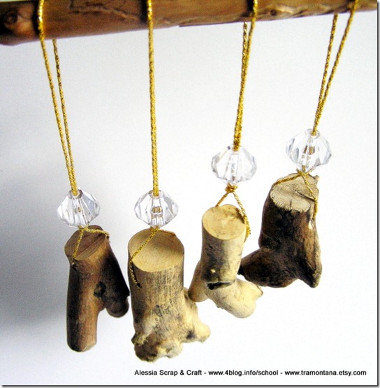 Lavoretti Di Natale Con Legnetti.Decori Di Natale I Legnetti Eco Chic Craft Christmas Da Appendere All Albero Alessia Scrap Craft