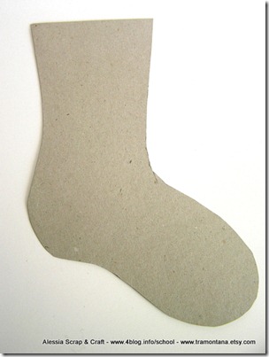 Lavoretti di Natale: la calza della Befana di carta eco chic craft Christmas