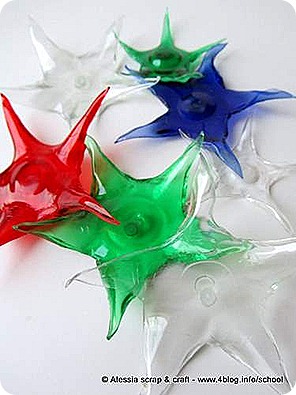 Stella Di Natale Con Bottiglie Di Plastica.Stelle Fatte Riciclando Le Bottiglie Di Pet Alessia Scrap Craft