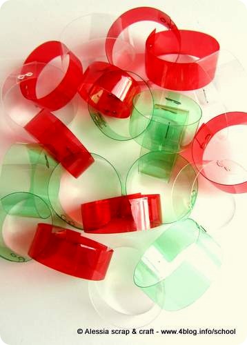 Lavoretti Di Natale Con Bottiglie Di Plastica Riciclate.Lavoretti La Ghirlanda Di Plastica Riciclata Alessia Scrap Craft