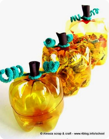 Pronte Le Zucche Di Halloween Di Plastica Riciclata Alessia Scrap Craft