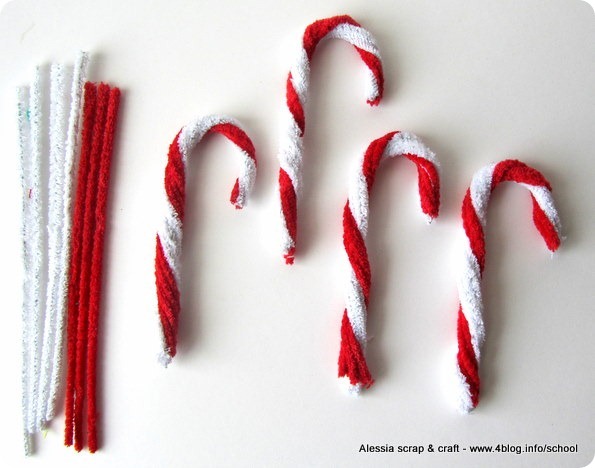 Decorazioni Natalizie Bastoncini Di Zucchero.50 Giorni A Natale Bastoncini Di Zucchero Diy Alessia Scrap Craft