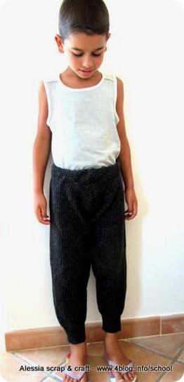 Scuola di cucito: creare pantaloni per bambini con vecchi maglioni
