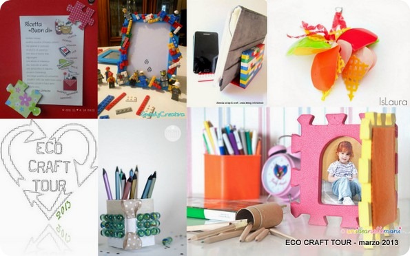 ECO CRAFT TOUR marzo 2013 idee per riciclare giocattoli