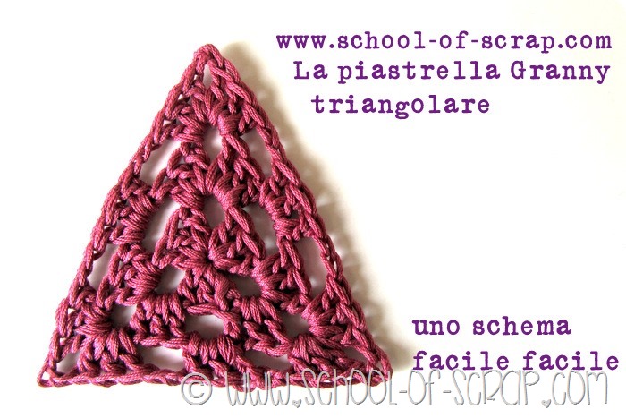 Scuola di Uncinetto: la piastrella granny triangolare