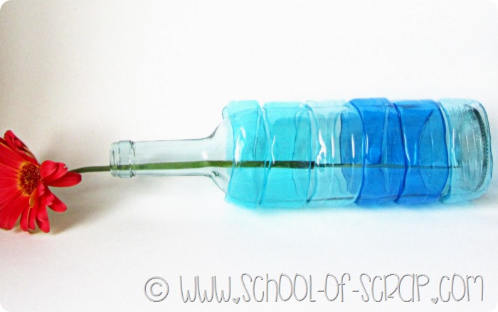 Vaso faidate da #5minuti: riciclo bottiglie di vetro e bottiglie di plastica