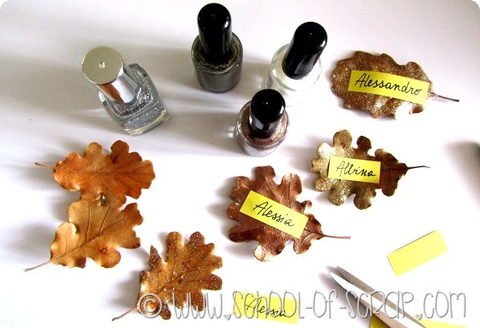 Autunno creativo: segnaposto fai da te con le foglie per una tavola speciale