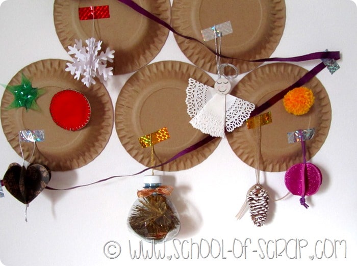 Idee per Natale: l’albero da parete con fatto con i piatti di carta