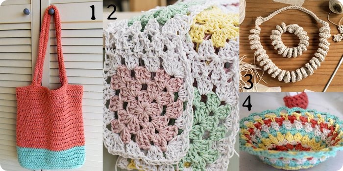 16+1 idee crochet da realizzare con Fettuccia Zpagetti, filato Creative Paper e altri filati speciali