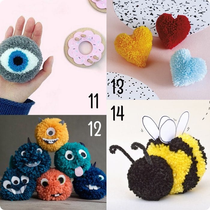 14 tutorial bellissimi con i pompon #raccoltadiidee | Alessia, scrap \u0026  craft…