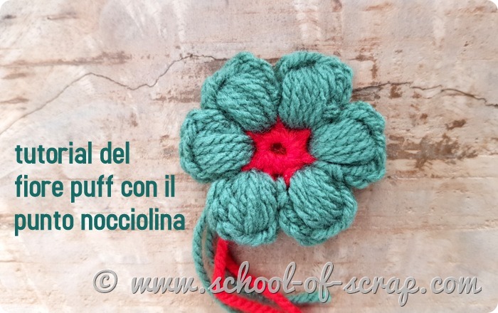 Tutorial Del Fiore Puff A Uncinetto Con Il Punto Nocciolina Alessia Scrap Craft