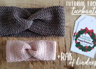 Tutorial fascia a turbante di lana all'uncinetto o a maglia + RAK of Kindness