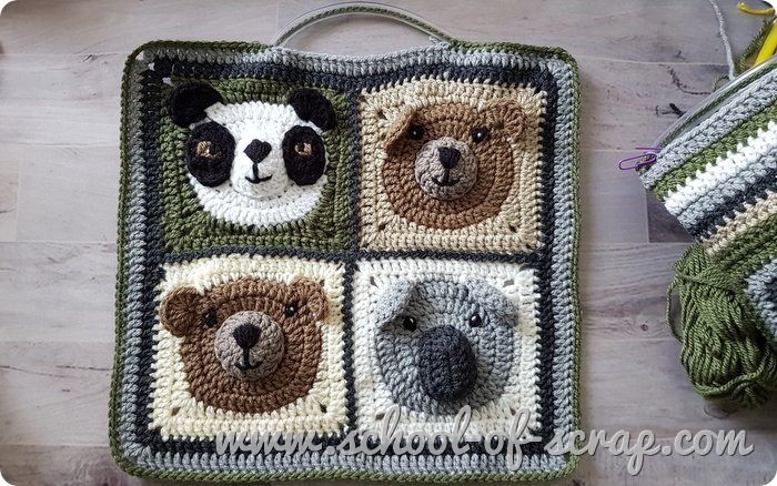Idee uncinetto: come fare una borsa facile con mattonelle granny square |  Alessia, scrap \u0026 craft…