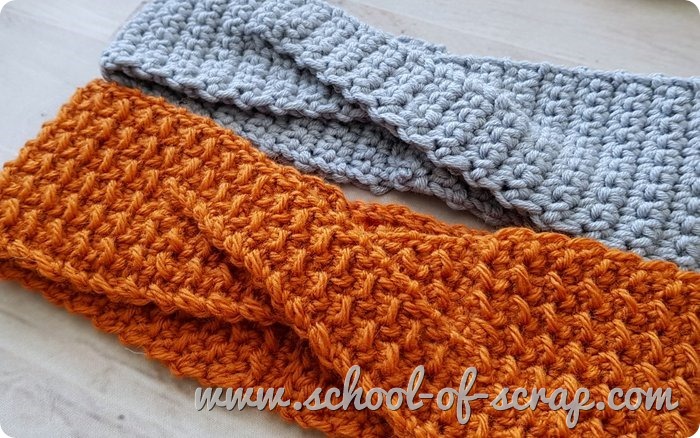 fascia incrociata uncinetto