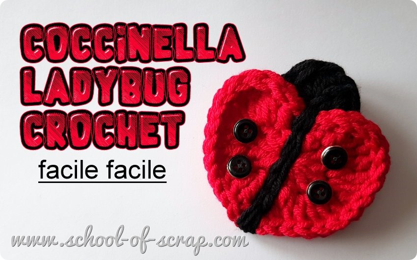 Crochet ladybug la coccinella all’uncinetto facile facile