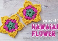 Video tutorial uncinetto: fiore hawaiano hawaian flower a crochet